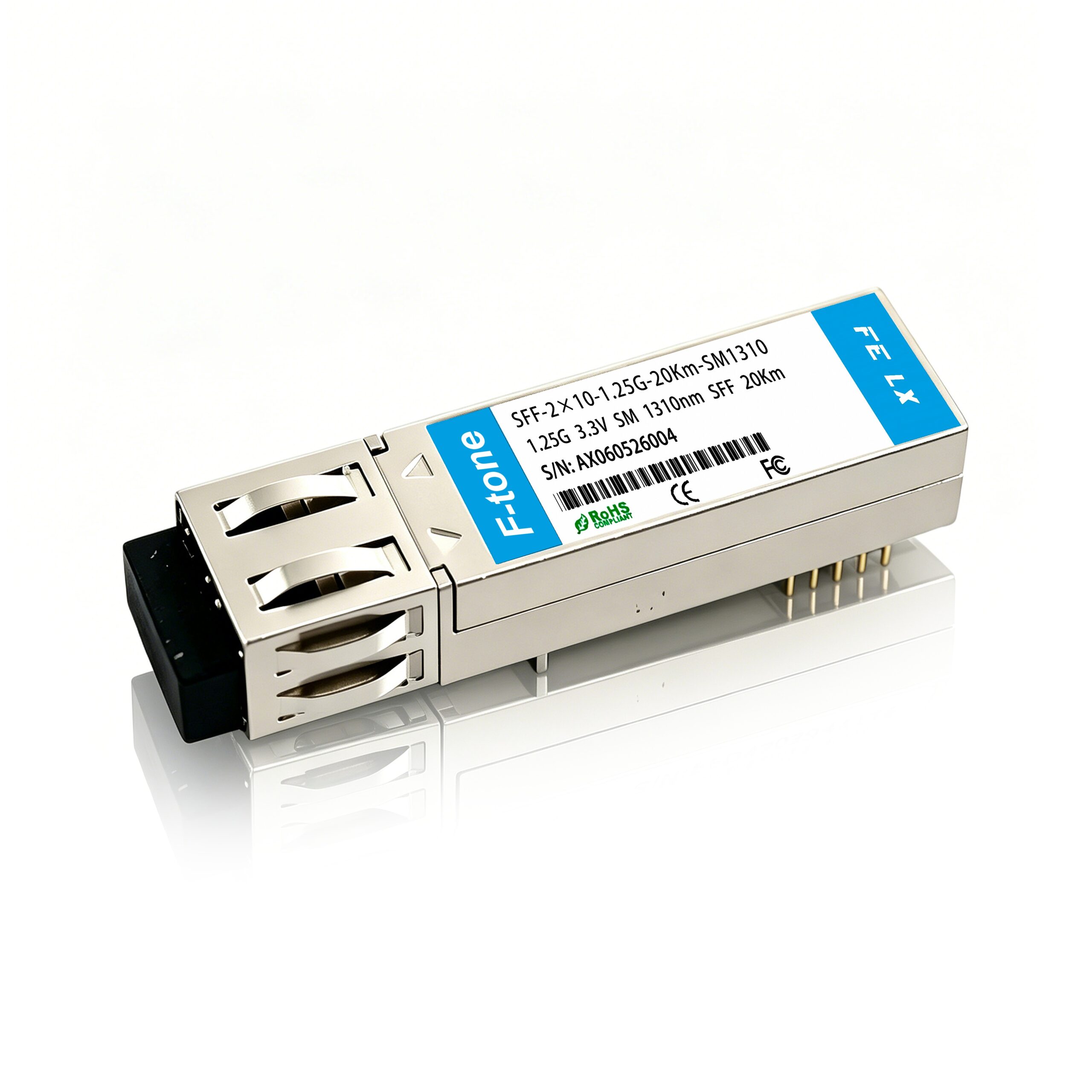 1G SFP LX 工业级 单模光模块 产品图